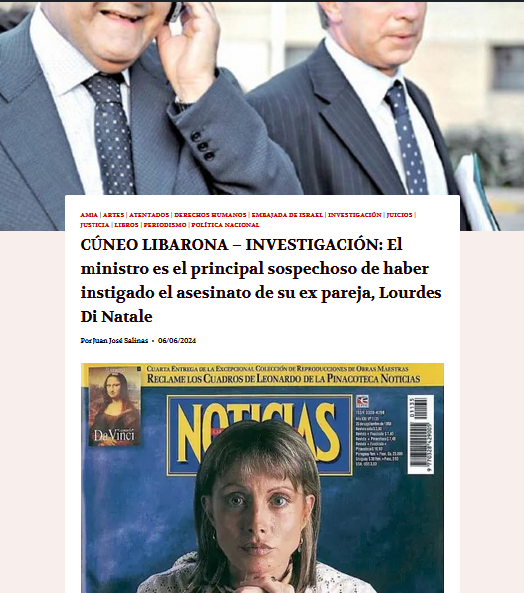 REPITO: Cúneo Libarona es claro sospechoso de haber instigado el asesinato de la madre de su hija Agustina Sol