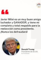 AUGURIOS: Cuáles serán los efectos del apoyo de Trump a un Milei desfalleciente